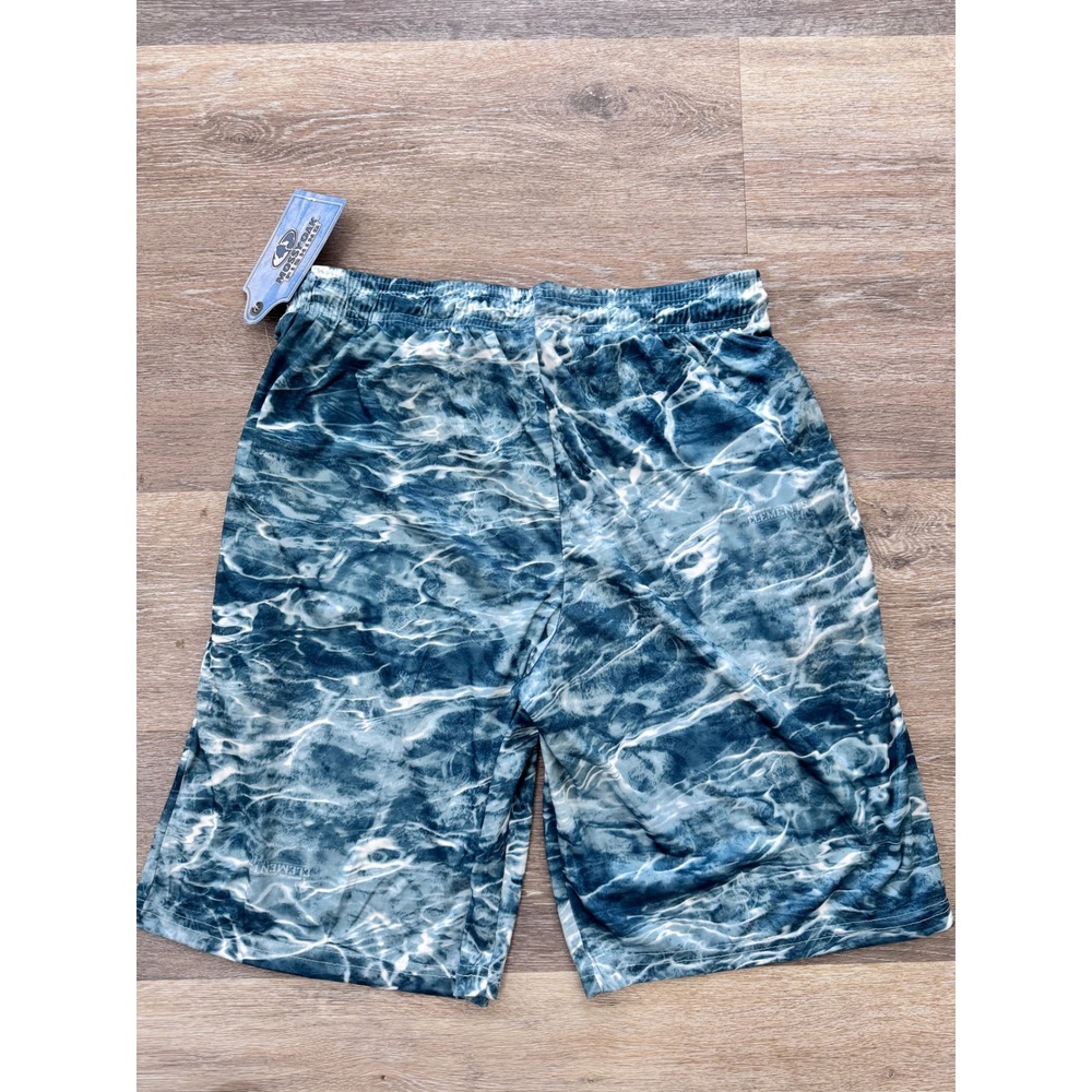 Mossy Oak Fishing Shorts Mens Medium Blue Water Camo Performance Quick Dry NWT - Picture 6 of 6